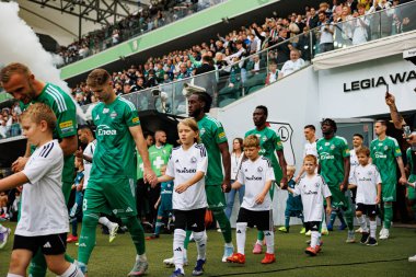 Players of Radomiak seen during PKO BP Ekstraklasa 25 26 game between teams of Legia Warszawa and Radomiak Radom at Wojska Polskiego Stadium (Maciej Rogowski/Ball Raw Images)