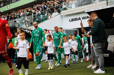 Jeremy Blasco and Jan Grzesik seen during PKO BP Ekstraklasa 25 26 game between teams of Legia Warszawa and Radomiak Radom at Wojska Polskiego Stadium (Maciej Rogowski/Ball Raw Images)