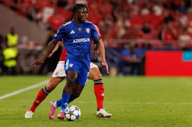 Emmanuel Addai seen during Champions League 25 26 league phase game between SL Benfica and Qarabag FK (Maciej Rogowski/ Ball Raw Images)