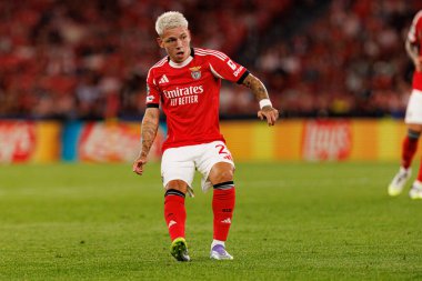 Gianluca Prestianni seen during Champions League 25 26 league phase game between SL Benfica and Qarabag FK (Maciej Rogowski/ Ball Raw Images)