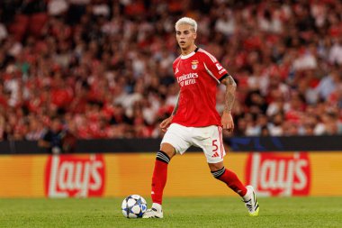 Enzo Barrenechea seen during Champions League 25 26 league phase game between SL Benfica and Qarabag FK (Maciej Rogowski/ Ball Raw Images)