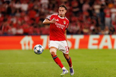 Amar Dedic seen during Champions League 25 26 league phase game between SL Benfica and Qarabag FK (Maciej Rogowski/ Ball Raw Images)