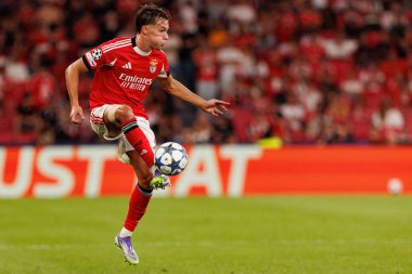 Amar Dedic seen during Champions League 25 26 league phase game between SL Benfica and Qarabag FK (Maciej Rogowski/ Ball Raw Images)
