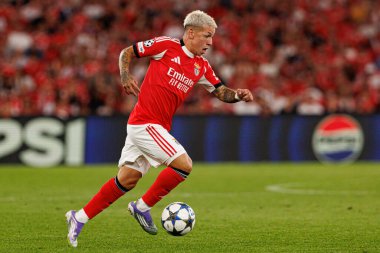 Gianluca Prestianni seen during Champions League 25 26 league phase game between SL Benfica and Qarabag FK (Maciej Rogowski/ Ball Raw Images)