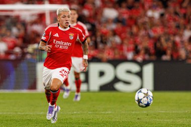 Gianluca Prestianni seen during Champions League 25 26 league phase game between SL Benfica and Qarabag FK (Maciej Rogowski/ Ball Raw Images)