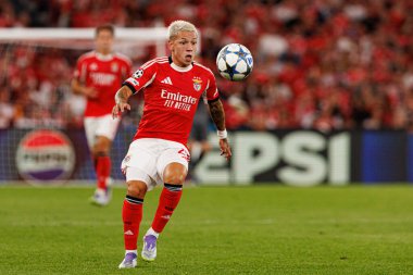 Gianluca Prestianni seen during Champions League 25 26 league phase game between SL Benfica and Qarabag FK (Maciej Rogowski/ Ball Raw Images)