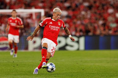 Gianluca Prestianni seen during Champions League 25 26 league phase game between SL Benfica and Qarabag FK (Maciej Rogowski/ Ball Raw Images)