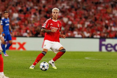Enzo Barrenechea seen during Champions League 25 26 league phase game between SL Benfica and Qarabag FK (Maciej Rogowski/ Ball Raw Images)