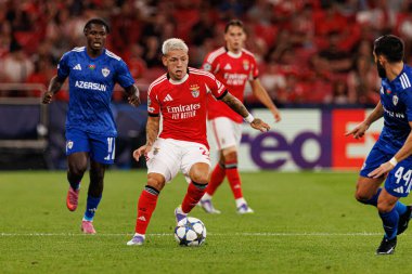 Gianluca Prestianni seen during Champions League 25 26 league phase game between SL Benfica and Qarabag FK (Maciej Rogowski/ Ball Raw Images)