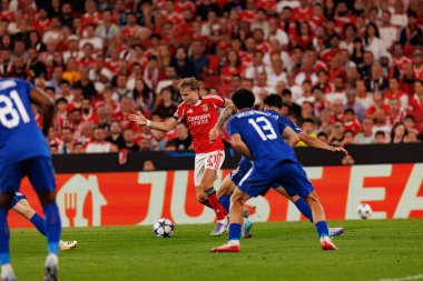 Andreas Schjelderup seen during Champions League 25 26 league phase game between SL Benfica and Qarabag FK (Maciej Rogowski/ Ball Raw Images)