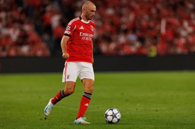 Fredrik Aursnes seen during Champions League 25 26 league phase game between SL Benfica and Qarabag FK (Maciej Rogowski/ Ball Raw Images)