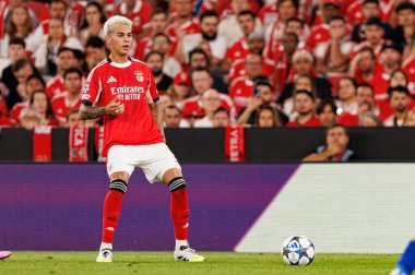 Enzo Barrenechea seen during Champions League 25 26 league phase game between SL Benfica and Qarabag FK (Maciej Rogowski/ Ball Raw Images)