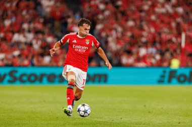 Amar Dedic seen during Champions League 25 26 league phase game between SL Benfica and Qarabag FK (Maciej Rogowski/ Ball Raw Images)