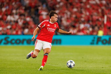 Amar Dedic seen during Champions League 25 26 league phase game between SL Benfica and Qarabag FK (Maciej Rogowski/ Ball Raw Images)