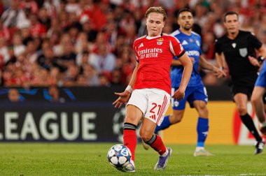 Andreas Schjelderup seen during Champions League 25 26 league phase game between SL Benfica and Qarabag FK (Maciej Rogowski/ Ball Raw Images)
