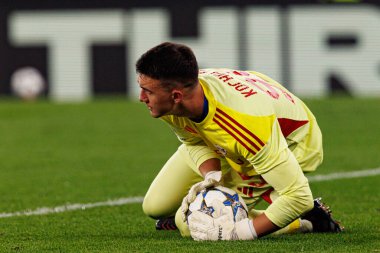 Mateusz Kochalski seen during Champions League 25 26 league phase game between SL Benfica and Qarabag FK (Maciej Rogowski/ Ball Raw Images)