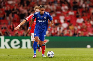 Andreas Schjelderup and Camilo Duran seen during Champions League 25 26 league phase game between SL Benfica and Qarabag FK (Maciej Rogowski/ Ball Raw Images)