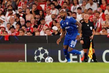 Kevin Medina seen during Champions League 25 26 league phase game between SL Benfica and Qarabag FK (Maciej Rogowski/ Ball Raw Images)