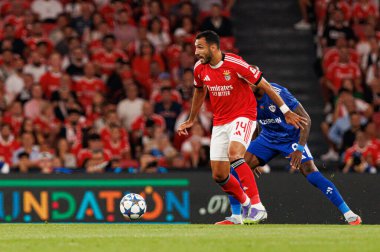 Vangelis Pavlidis seen during Champions League 25 26 league phase game between SL Benfica and Qarabag FK (Maciej Rogowski/ Ball Raw Images)