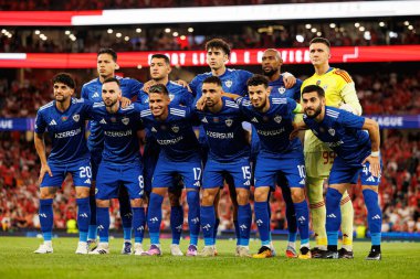 Team of Qarabag seen during Champions League 25 26 league phase game between SL Benfica and Qarabag FK (Maciej Rogowski/ Ball Raw Images)
