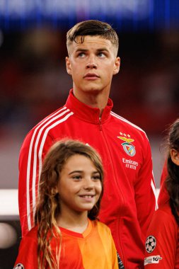 Samuel Dahl seen during Champions League 25 26 league phase game between SL Benfica and Qarabag FK (Maciej Rogowski/ Ball Raw Images)