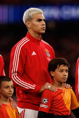 Enzo Barrenechea seen during Champions League 25 26 league phase game between SL Benfica and Qarabag FK (Maciej Rogowski/ Ball Raw Images)