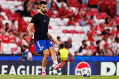 Badavi Huseynov seen during Champions League 25 26 league phase game between SL Benfica and Qarabag FK (Maciej Rogowski/ Ball Raw Images)