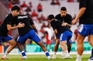 Players of Qarabag seen during Champions League 25 26 league phase game between SL Benfica and Qarabag FK (Maciej Rogowski/ Ball Raw Images)