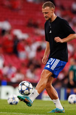 Oleksiy Kashchuk seen during Champions League 25 26 league phase game between SL Benfica and Qarabag FK (Maciej Rogowski/ Ball Raw Images)