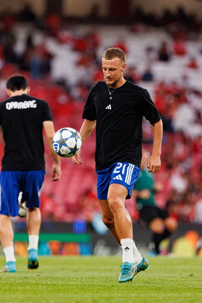 Oleksiy Kashchuk seen during Champions League 25 26 league phase game between SL Benfica and Qarabag FK (Maciej Rogowski/ Ball Raw Images)