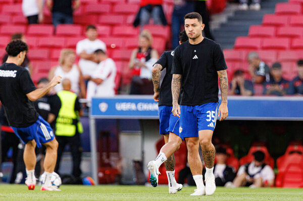 Pedro Bicalho seen during Champions League 25 26 league phase game between SL Benfica and Qarabag FK (Maciej Rogowski/ Ball Raw Images)
