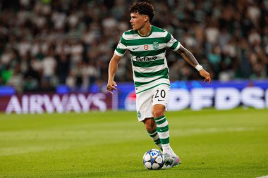 Maximiliano Araujo seen during Champions League 25 26 league phase game between Sporting CP and FC Kairat Almaty (Maciej Rogowski/ Ball Raw Images)