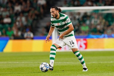 Giorgi Kochorashvili seen during Champions League 25 26 league phase game between Sporting CP and FC Kairat Almaty (Maciej Rogowski/ Ball Raw Images)