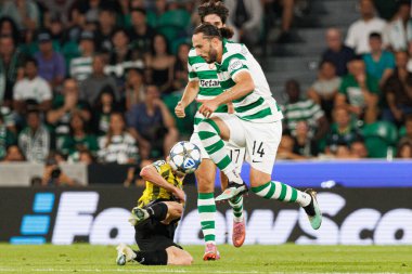 Giorgi Kochorashvili seen during Champions League 25 26 league phase game between Sporting CP and FC Kairat Almaty (Maciej Rogowski/ Ball Raw Images)