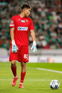 Sherkhan Kalmurza seen during Champions League 25 26 league phase game between Sporting CP and FC Kairat Almaty (Maciej Rogowski/ Ball Raw Images)