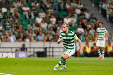 Morten Hjulmand seen during Champions League 25 26 league phase game between Sporting CP and FC Kairat Almaty (Maciej Rogowski/ Ball Raw Images)