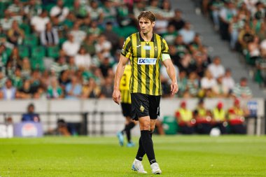 Aleksandr Martynovich seen during Champions League 25 26 league phase game between Sporting CP and FC Kairat Almaty (Maciej Rogowski/ Ball Raw Images)