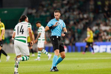 Damian Sylwestrzak seen during Champions League 25 26 league phase game between Sporting CP and FC Kairat Almaty (Maciej Rogowski/ Ball Raw Images)