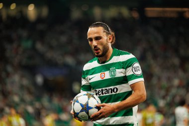 Giorgi Kochorashvili seen during Champions League 25 26 league phase game between Sporting CP and FC Kairat Almaty (Maciej Rogowski/ Ball Raw Images)