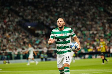 Giorgi Kochorashvili seen during Champions League 25 26 league phase game between Sporting CP and FC Kairat Almaty (Maciej Rogowski/ Ball Raw Images)