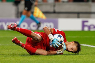 Sherkhan Kalmurza seen during Champions League 25 26 league phase game between Sporting CP and FC Kairat Almaty (Maciej Rogowski/ Ball Raw Images)