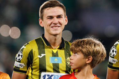 Aleksandr Mrynskiy seen during Champions League 25 26 league phase game between Sporting CP and FC Kairat Almaty (Maciej Rogowski/ Ball Raw Images)