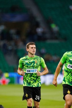 Aleksandr Mrynskiy seen during Champions League 25 26 league phase game between Sporting CP and FC Kairat Almaty (Maciej Rogowski/ Ball Raw Images)