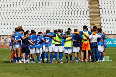 Players of Belenenses seen during Taca De Portugal 25 26 game between OS Belenenses and CS Maritimo (Maciej Rogowski/ Ball Raw Images)
