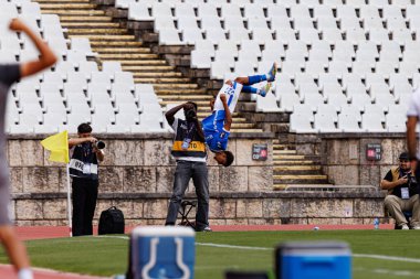 Evandro Barros seen celebrating after scoring goal during Taca De Portugal 25 26 game between OS Belenenses and CS Maritimo (Maciej Rogowski/ Ball Raw Images)