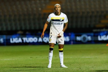 Marcos Vinicios Sorriso seen during Liga Portugal game between teams of Casa Pia and FC Famalicao at Estadio Municipal Rio Maior (Maciej Rogowski/Ball Raw Images)