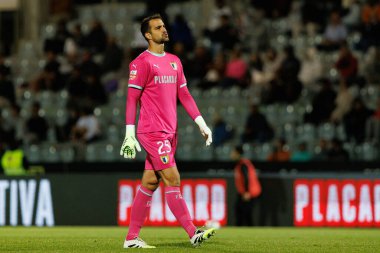 Lazar Carevic seen during Liga Portugal game between teams of Casa Pia and FC Famalicao at Estadio Municipal Rio Maior (Maciej Rogowski/Ball Raw Images)