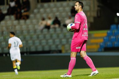 Lazar Carevic seen during Liga Portugal game between teams of Casa Pia and FC Famalicao at Estadio Municipal Rio Maior (Maciej Rogowski/Ball Raw Images)