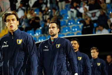 Lazar Carevic seen during Liga Portugal game between teams of Casa Pia and FC Famalicao at Estadio Municipal Rio Maior (Maciej Rogowski/Ball Raw Images)