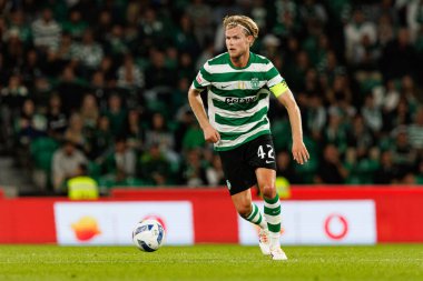 Morten Hjulmand  seen during Liga Portugal game between teams of Sporting CP and Moreirense FC at Estadio Jose Alvalade (Maciej Rogowski/Ball Raw Images)